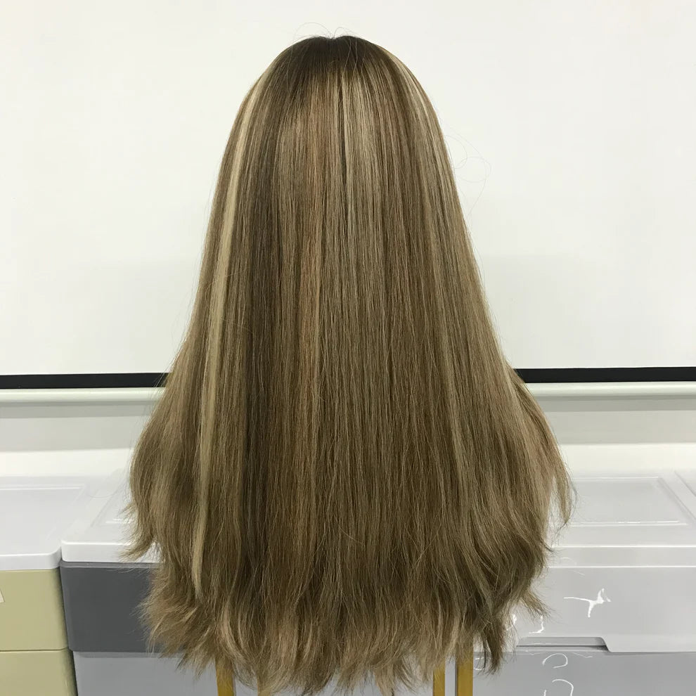 18'' JEWISH YOUNG LADY BAND FALL WIG