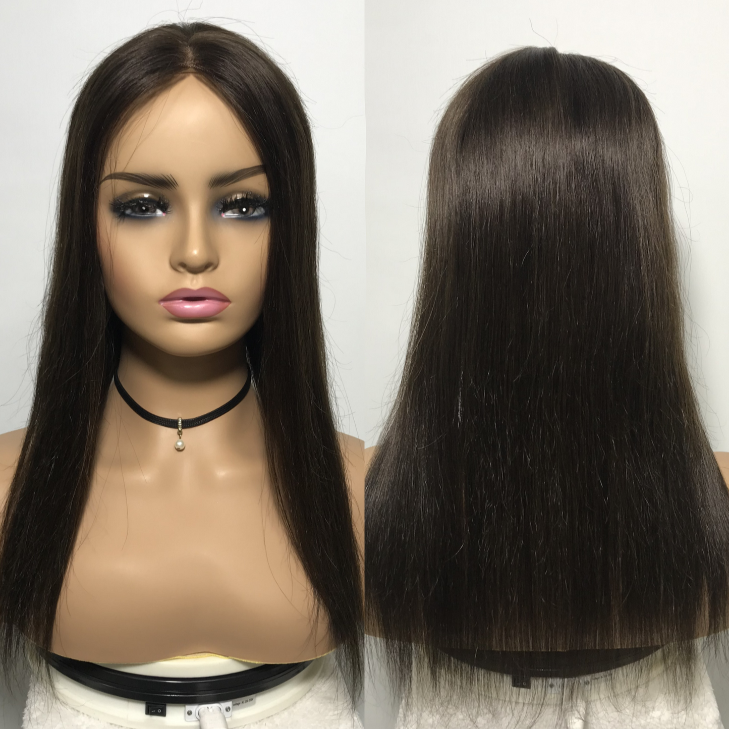 WEFT BACK WOMEN'S REAL HAIR TOP MONO TOPPER