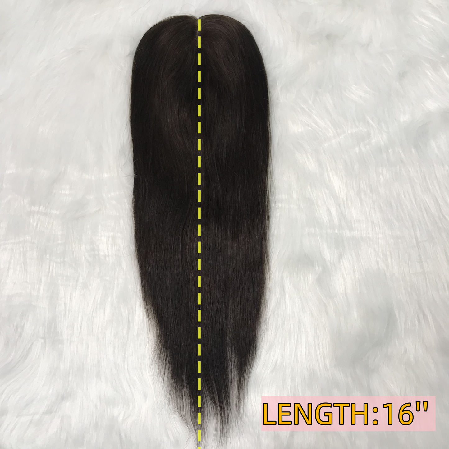 WEFT BACK WOMEN'S REAL HAIR TOP MONO TOPPER