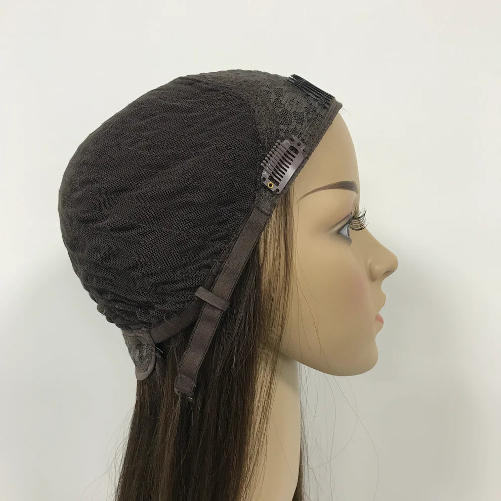 WOMEN'S EUROPEAN RAW HAIR JEWISH BAND FALL WIG
