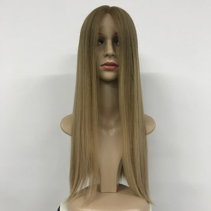 21" Lace Top Wig Silk Underneath High Double Drawn #714A