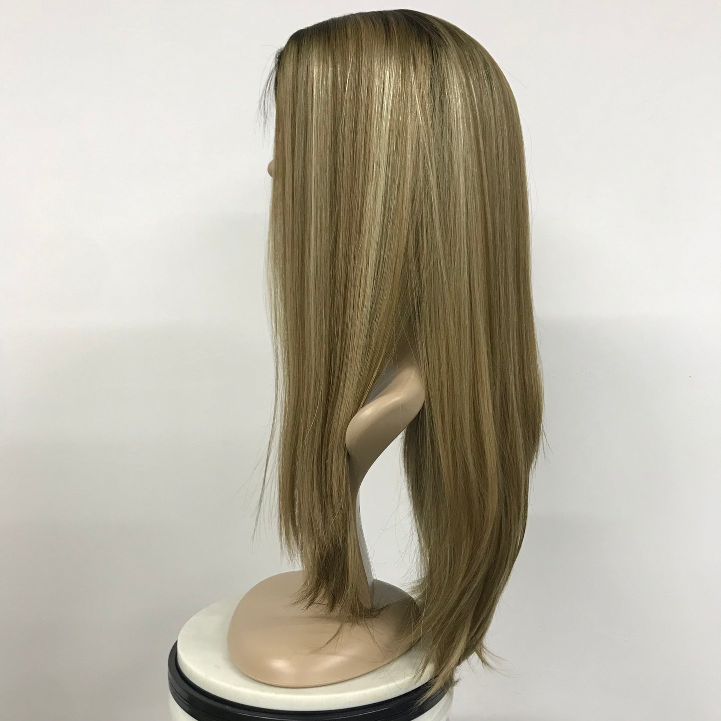 22" Silk Top Jewish Wig Single Drawn #6Y14