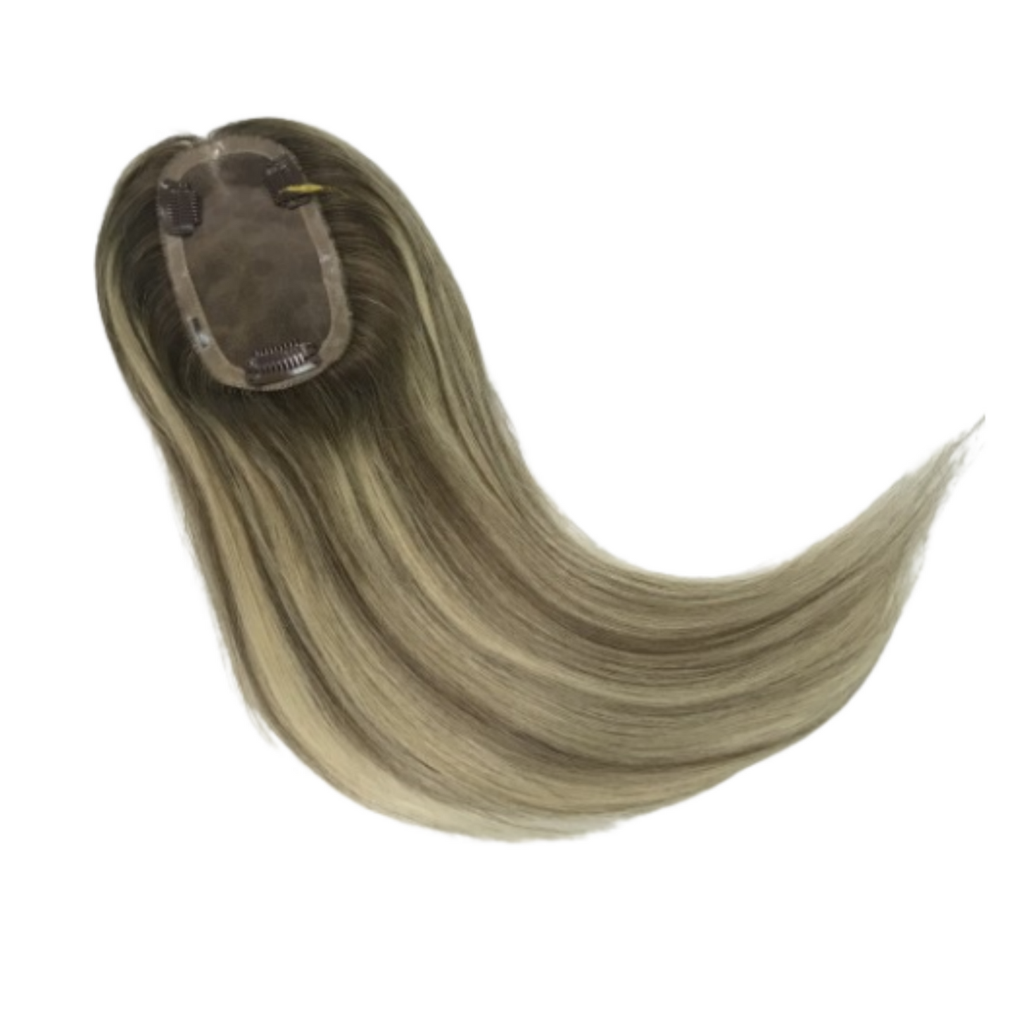 3"*6" HUMAN CLIP IN HAIR MONO BASE TOPPER