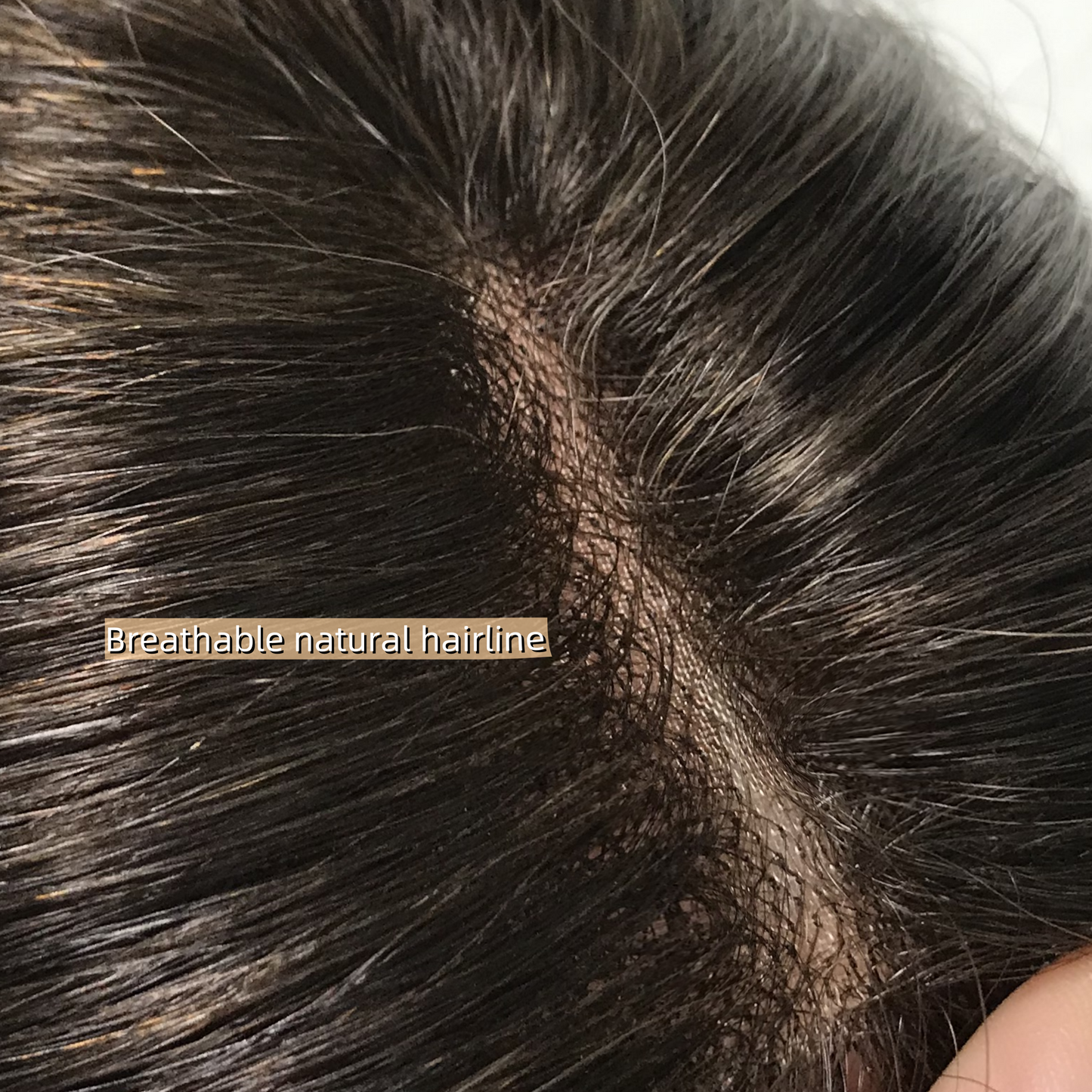 WEFT BACK WOMEN'S REAL HAIR TOP MONO TOPPER