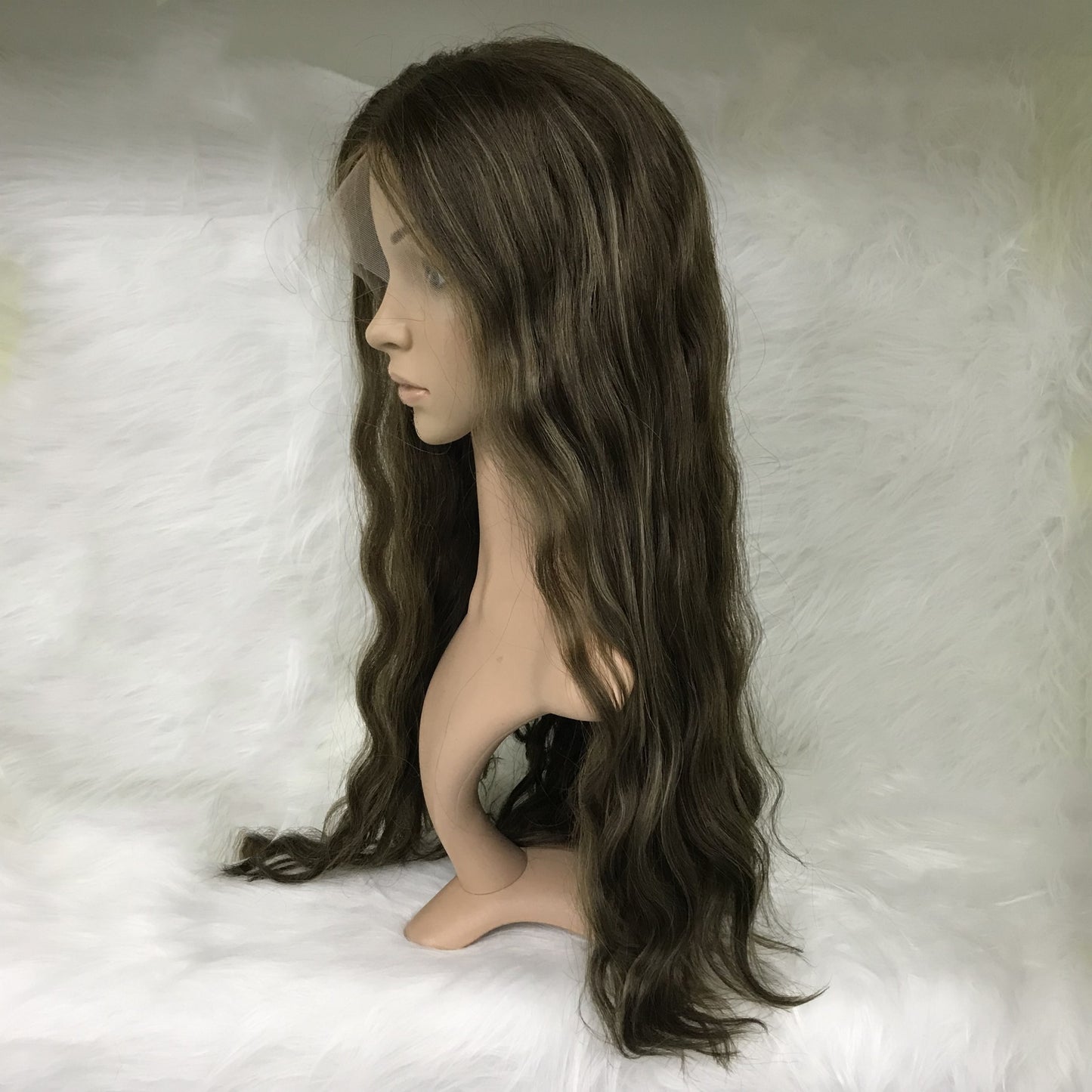 REAL HAIR WAVE FOR WHITE WOMEN SWISS LACE FRONT WIGS
