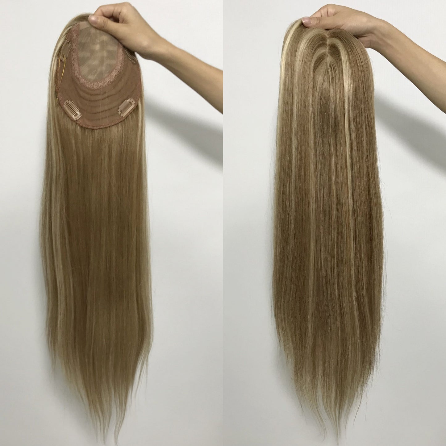 NATURAL WEFT BACK TOP SILK WOMEN'S HAIR BASE TOPPER