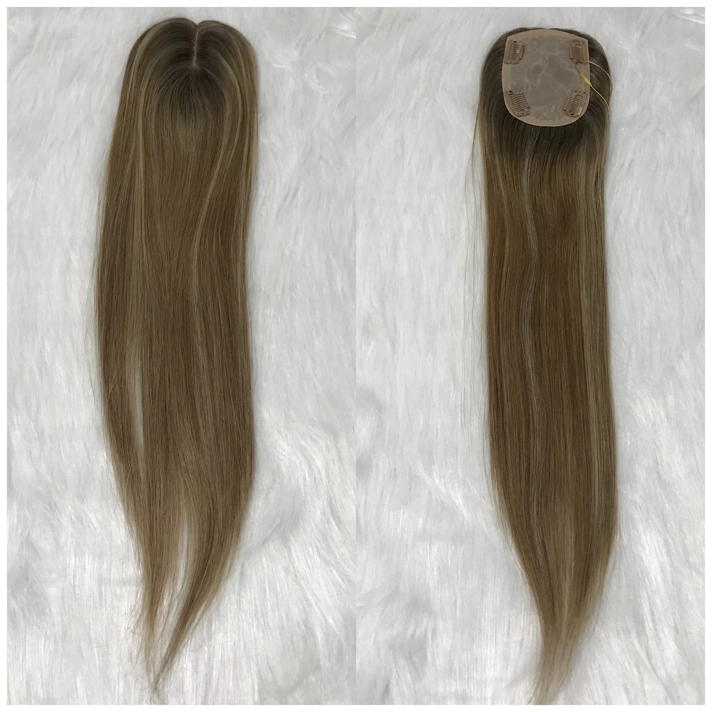 3“x5” WOMEN 100% HUMAN HAIR SILK TOP BASE TOPPER