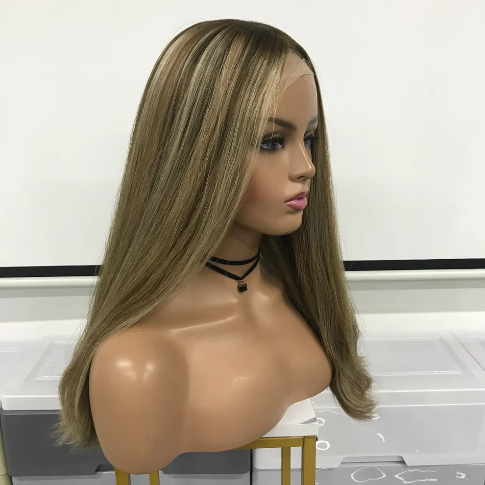 18'' JEWISH YOUNG LADY BAND FALL WIG