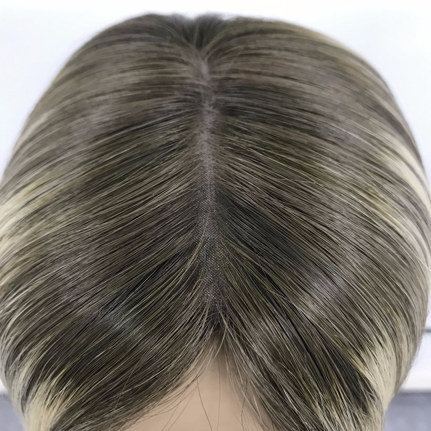 WHITE WOMEN 4"*4" HAIR LOSS KOSHER SILK WIG