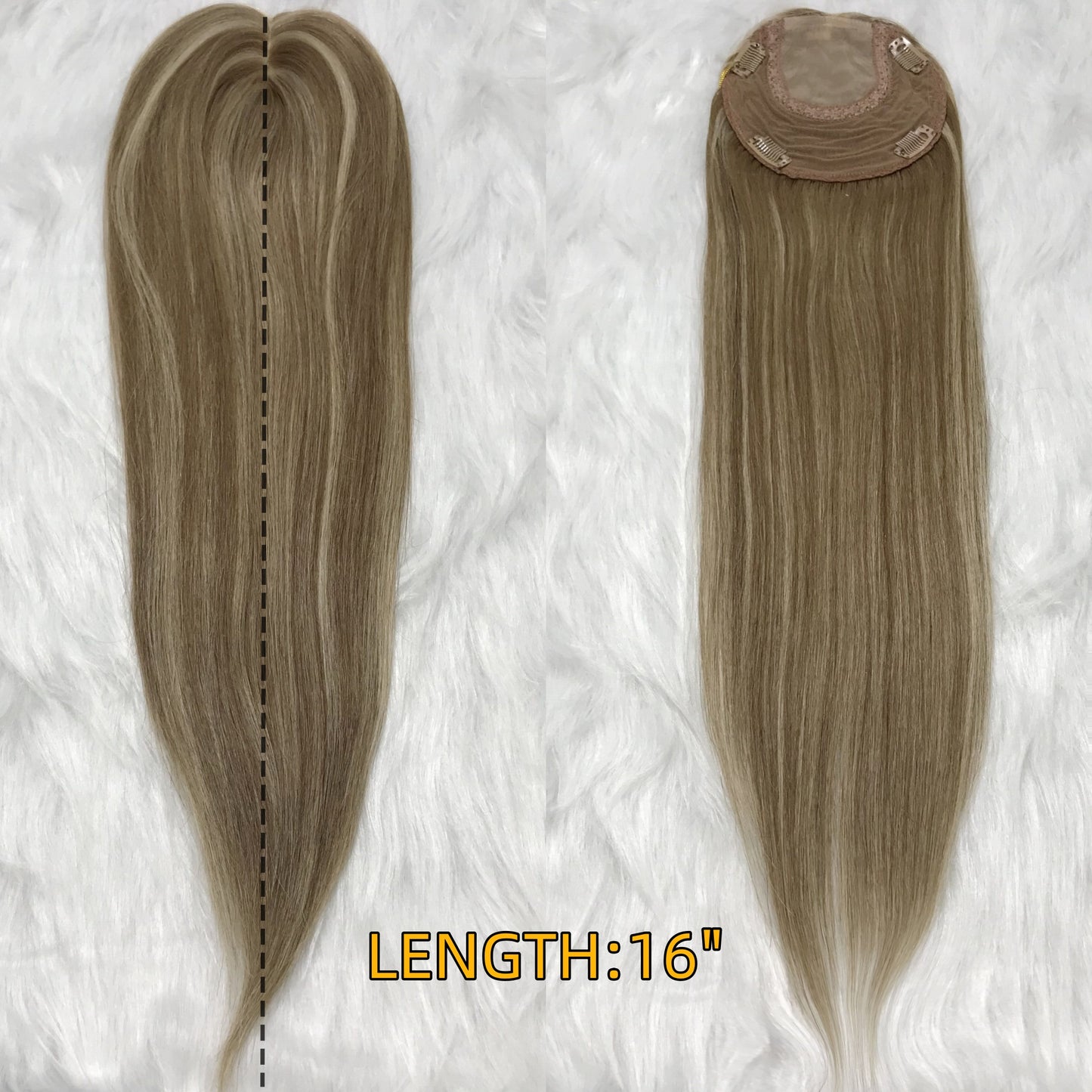 NATURAL WEFT BACK TOP SILK WOMEN'S HAIR BASE TOPPER