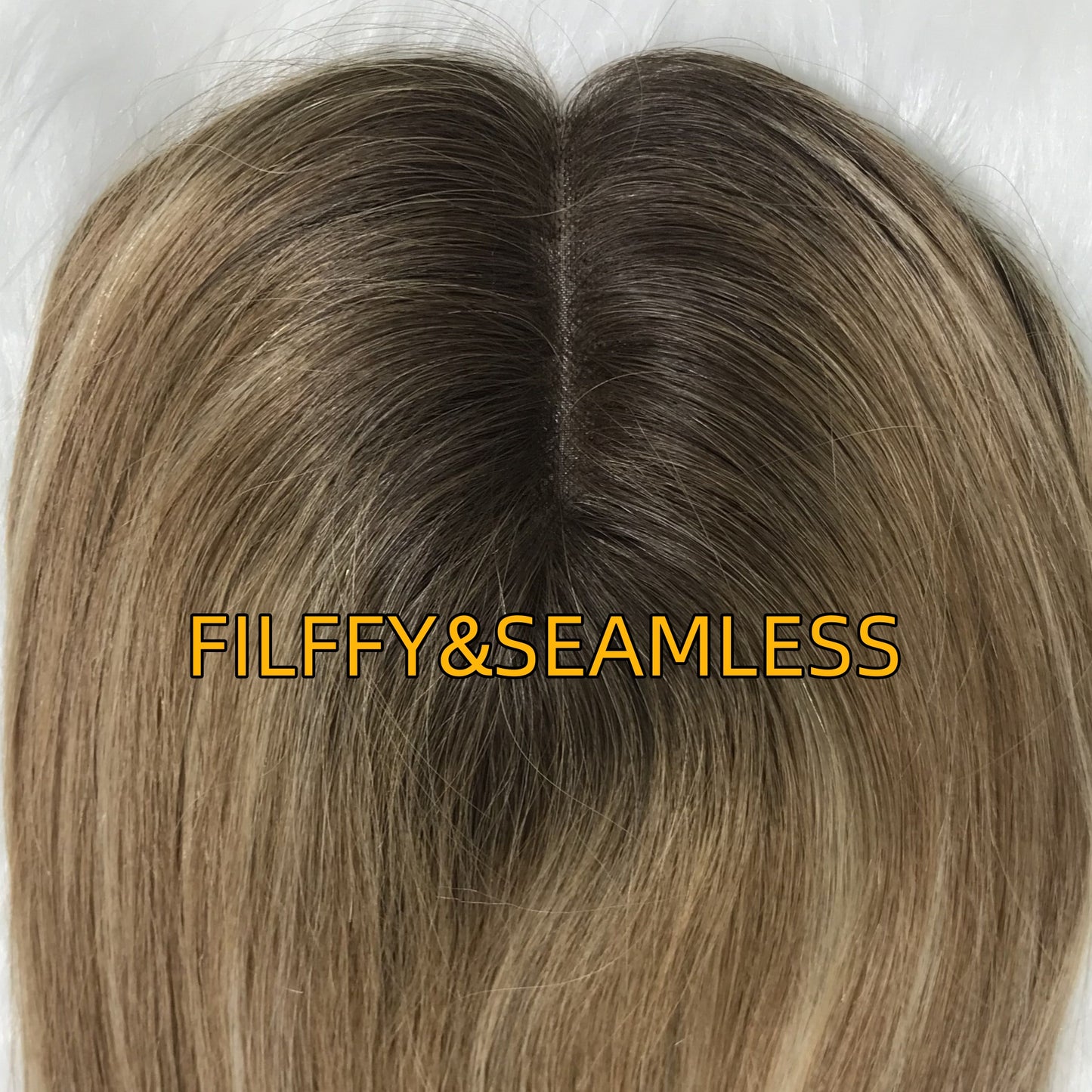 RAW HAIR PIECES FOR WOMAN CLIP IN SQUARE MONO TOPPER