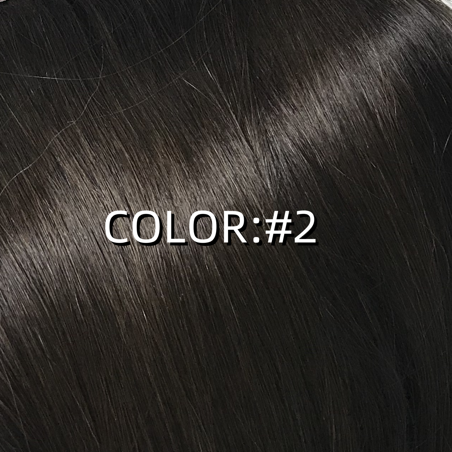 WEFT BACK WOMEN'S REAL HAIR TOP MONO TOPPER