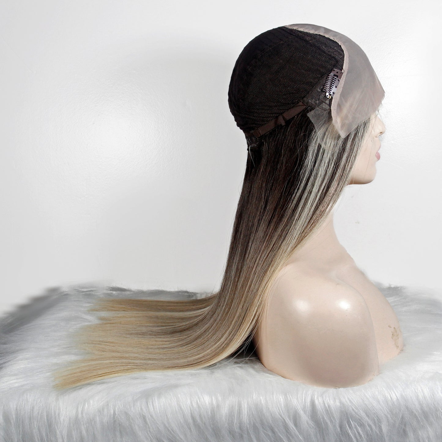 NO CUTTING FOR HUMAN HAIR LOSS SWISS LACE WIG