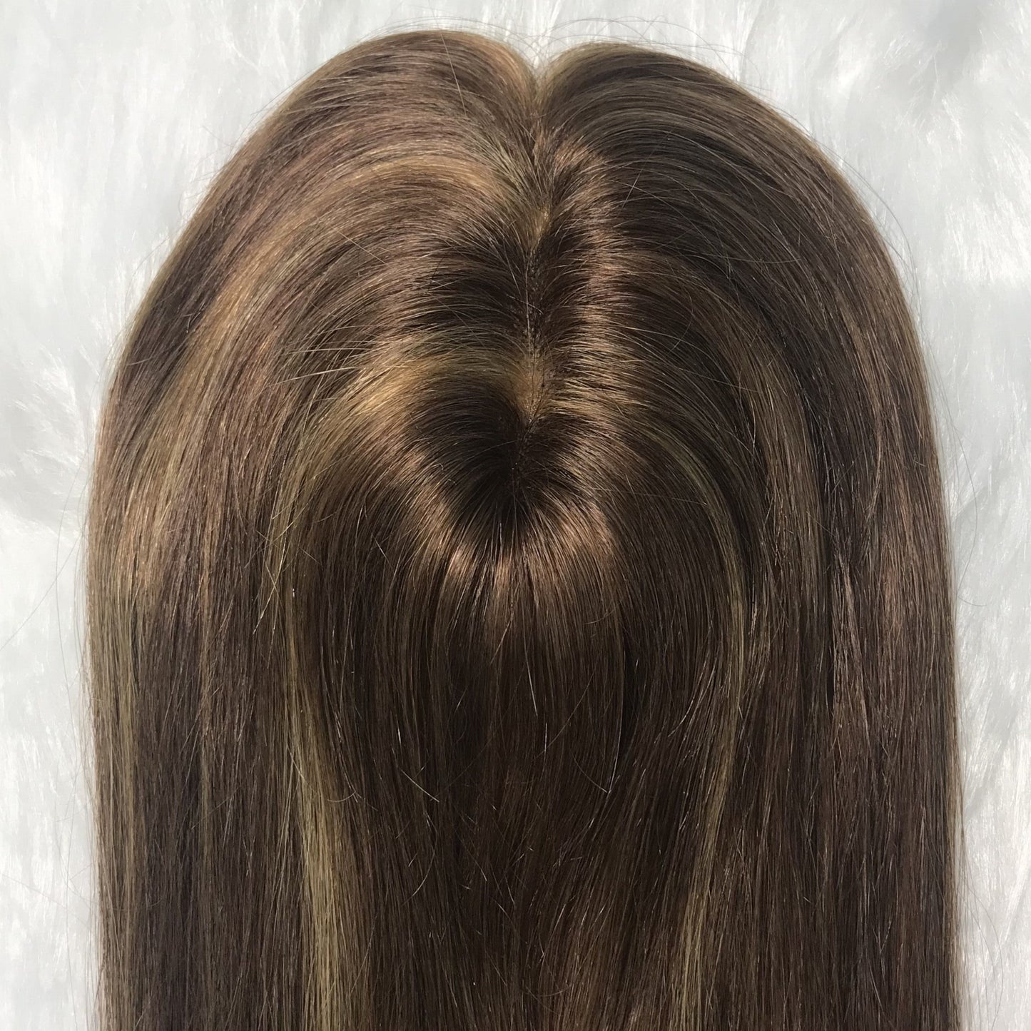 NATURAL WOMEN WITH THINNING HAIR MONO HAIR TOP TOPPER