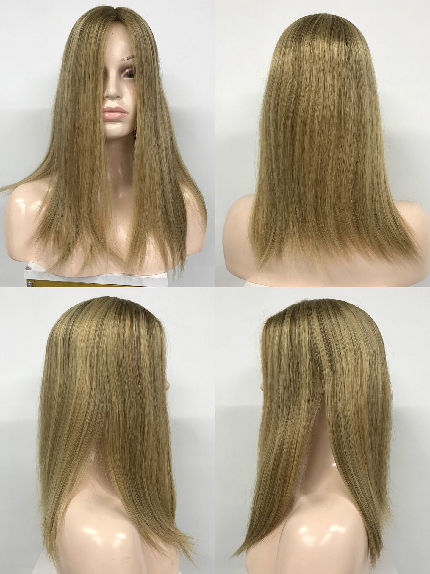 REAL HAIR SILK INJECTION WITH WEFT BACK JEWISH TOPPERS