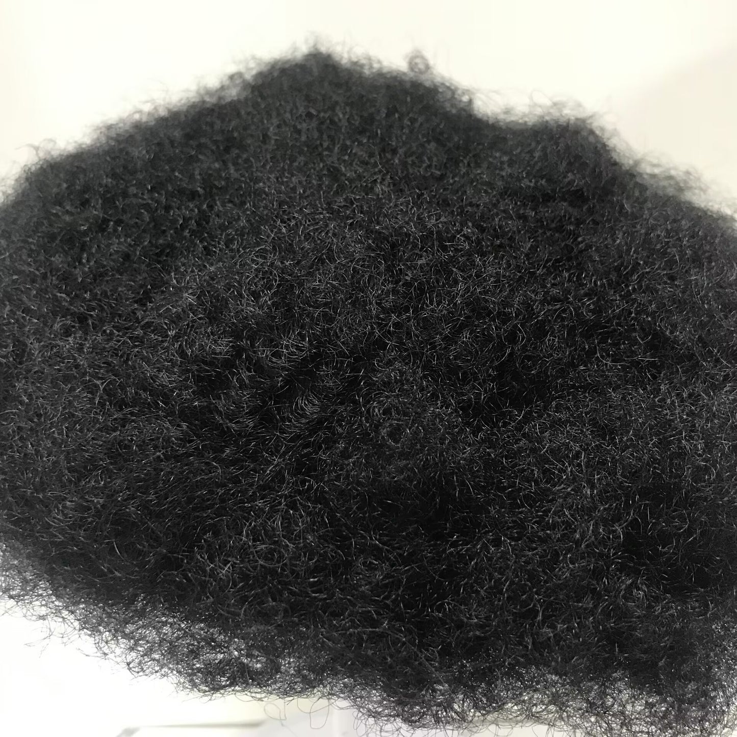 Afro Curly Human Hair Toupee For Black Men All Skin 6mm