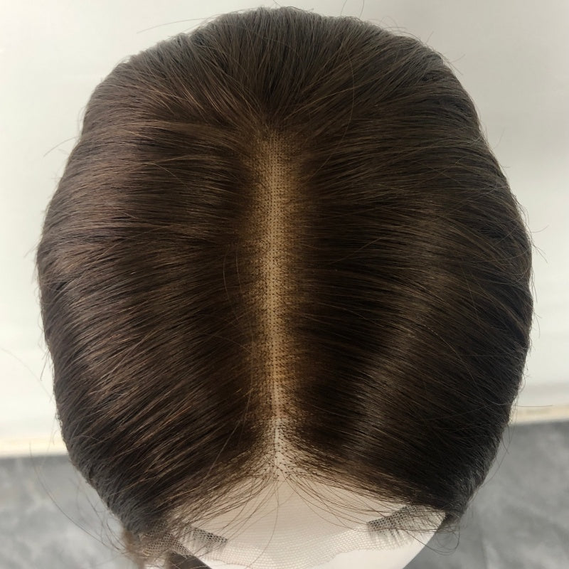 ANATASIA Handmade Monofilament Top Wig With HD Swiss Lace Front For Women