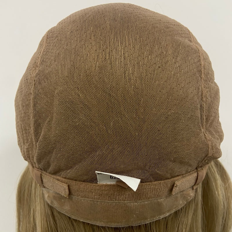 LEVITA Full Handmade Mono Top Wig With P Mono Lace Front & Silk Cover For Women