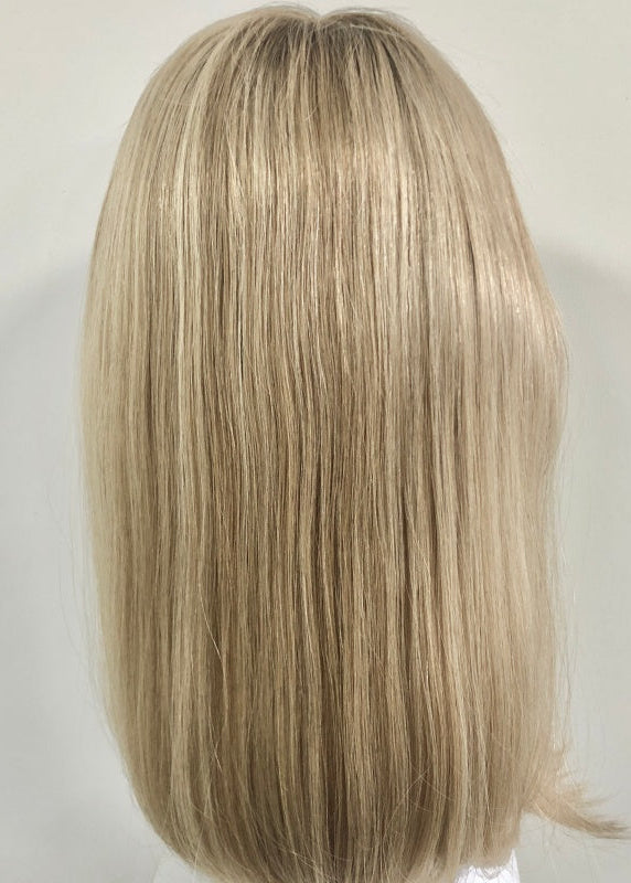 PERFECTION Fully hand-knitted HD Swiss lace fronted invisible hairline silicone wig is breathable and comfortable.