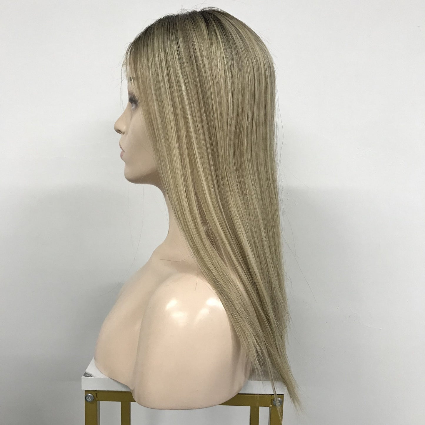 HUMAN HAIR PIECE CLIP IN LACE BASE TOPPER