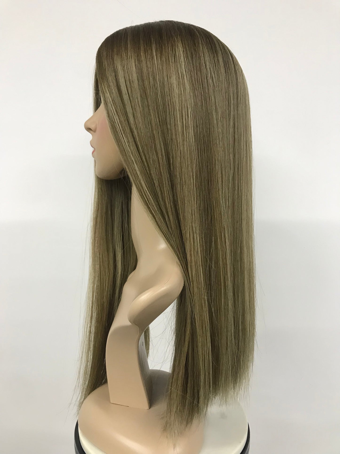 20" Silk Top Jewish Wig Super Double Drawn #8/10/16