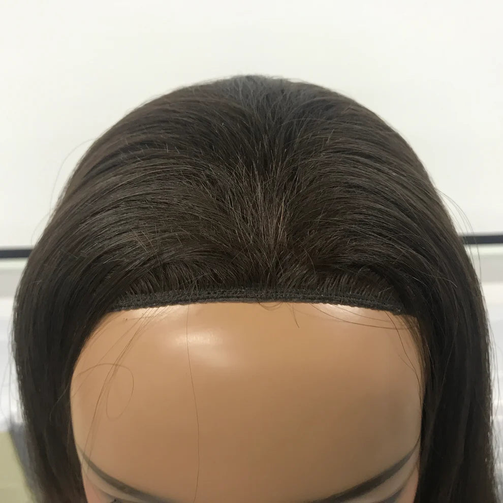 WOMEN'S EUROPEAN RAW HAIR JEWISH BAND FALL WIG
