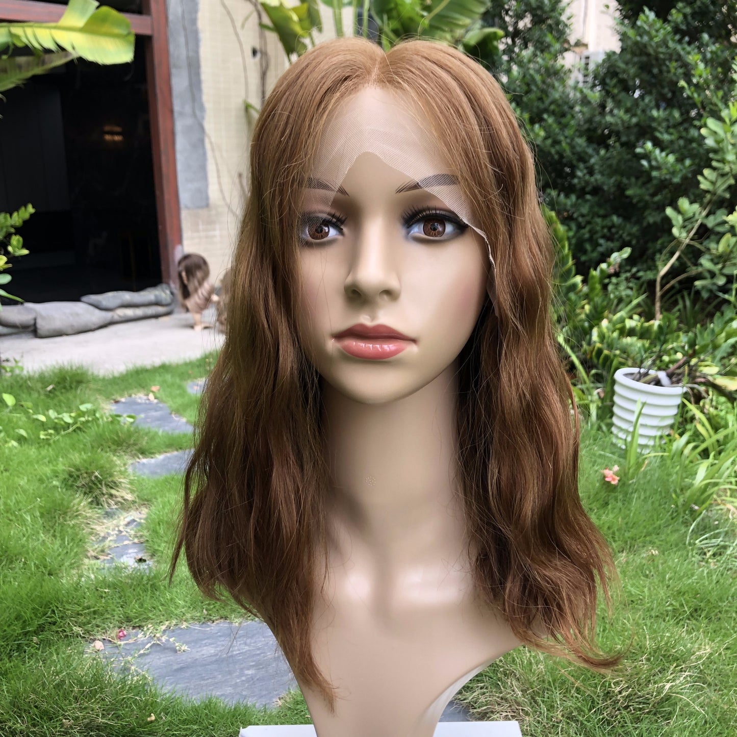 3"*5"HUMAN NATURAL HAIRLINE JEWISH WAVE HD LACE WIG