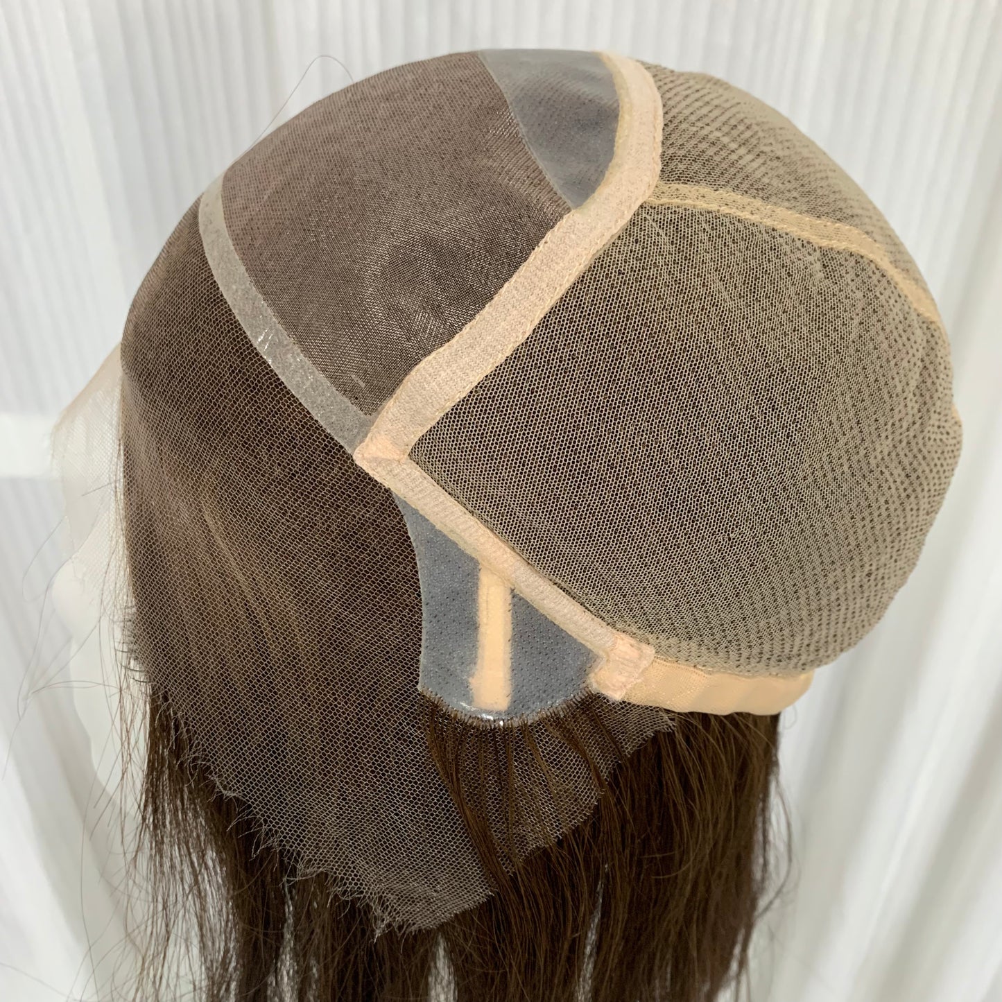 Mono Top Full Handmade Transparent Lace Front Straight Human Hair Wigs For Women