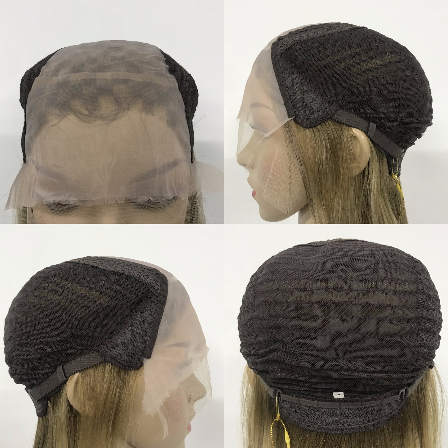 3"*5" HUMAN HAIR SILK CLOTH INVISIBLE HD  LACE WIG