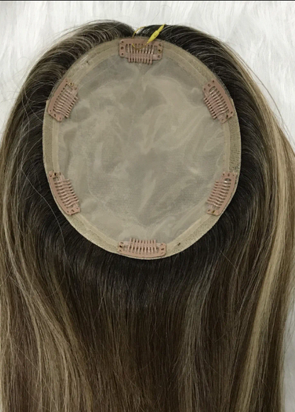 6*6.5 WOMEN‘S NATURAL HAIR SILK TOP BASE TOPPER