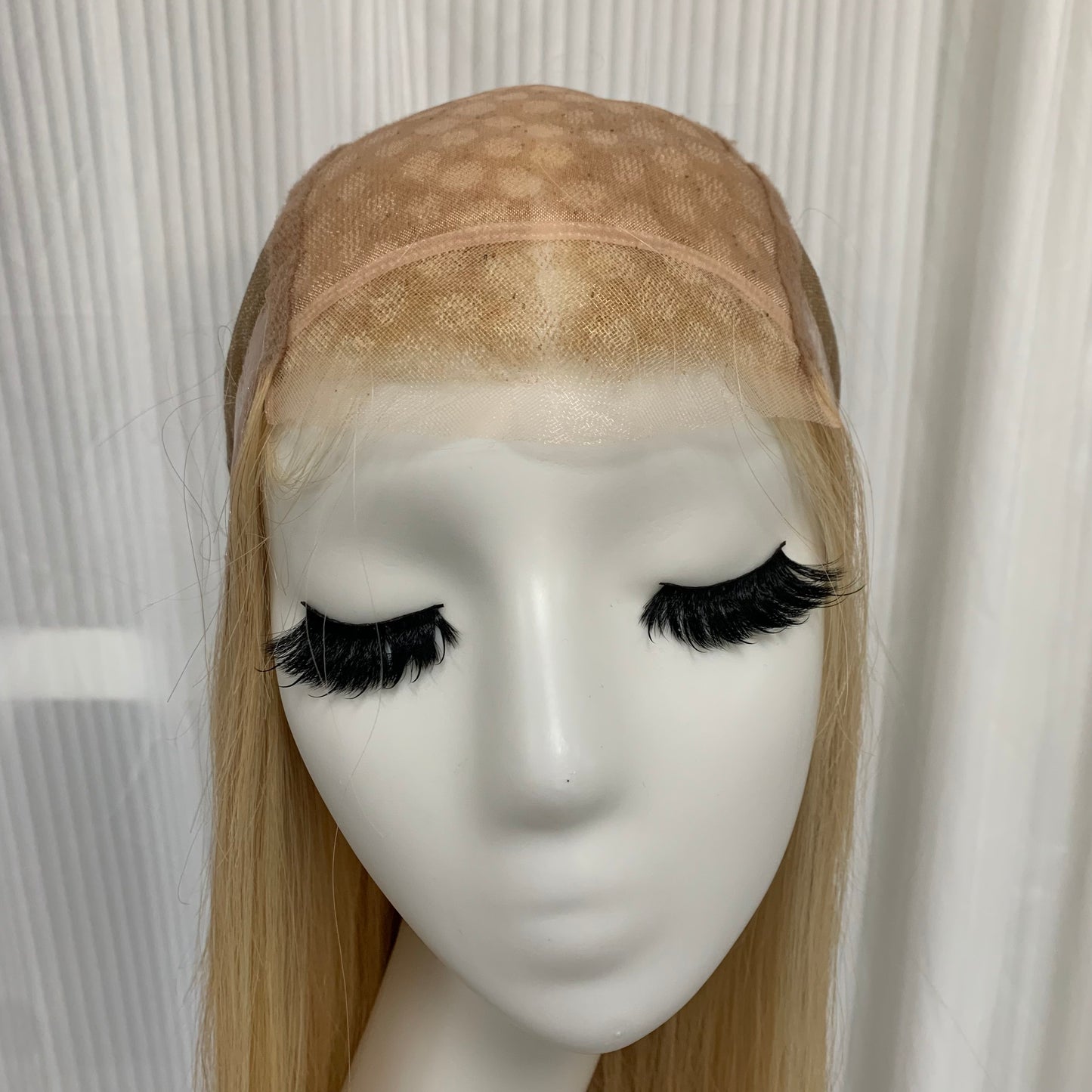 Mono Top Full Handmade Hard Lace Front Straight Human Hair Wigs For Women