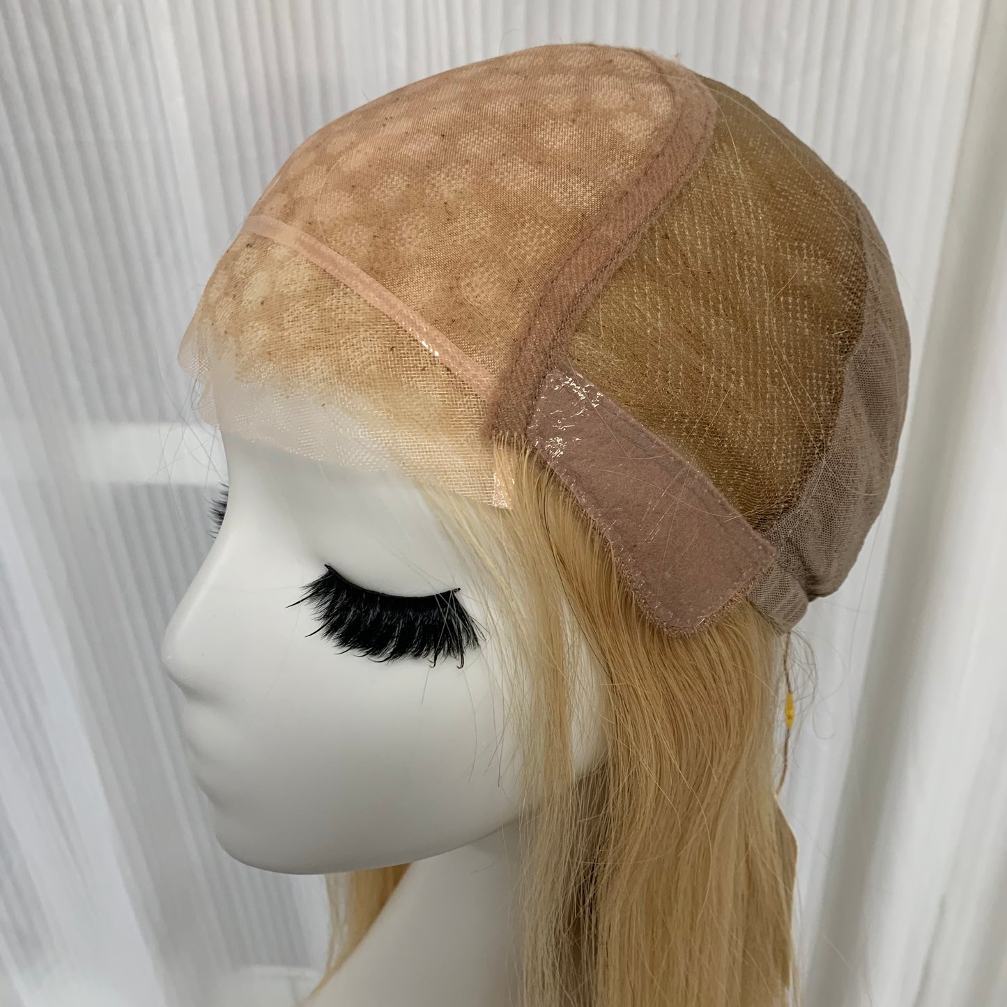 Mono Top Full Handmade Hard Lace Front Straight Human Hair Wigs For Women