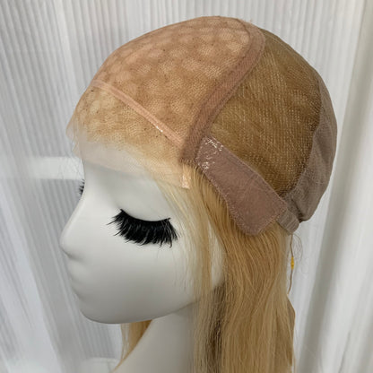 Mono Top Full Handmade Hard Lace Front Straight Human Hair Wigs For Women