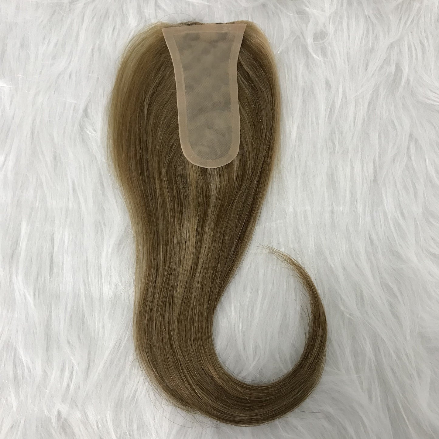 2.1"X5.5"  HUMAN HAIR FOR WOMEN SILK TOP BASE TOPPER