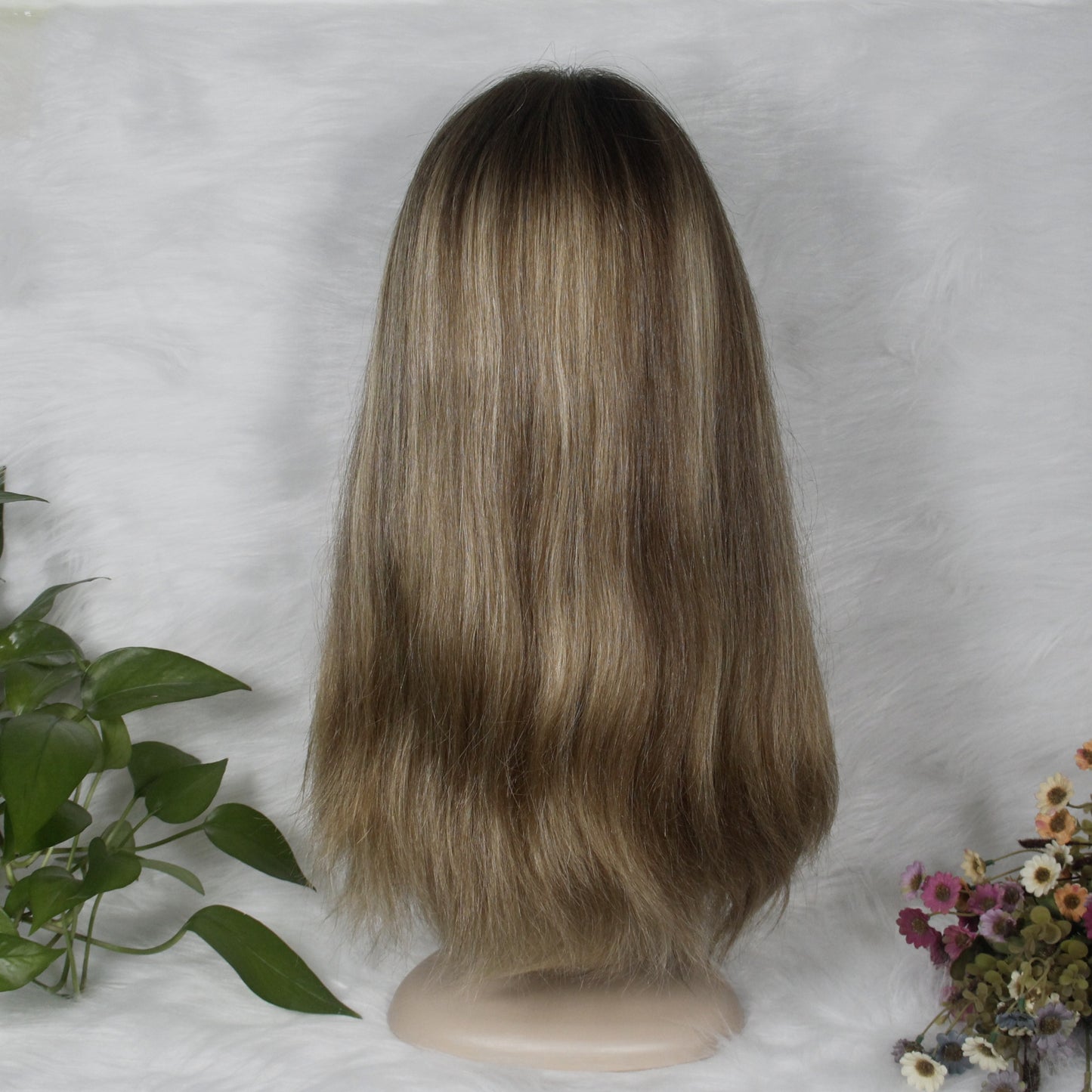 HIGHT QUALITY HALF HAND MADE  SILK CLOTH  LACE TOP HAIR WIG