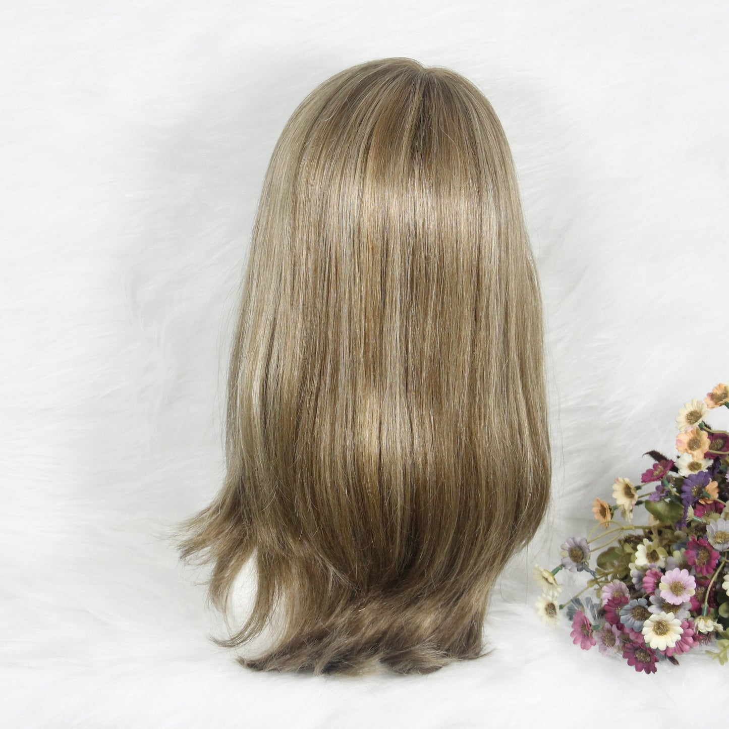 HIGHT QUALITY RAW HAIR HD LACE+WEFT BACK MONO MEDICAL WIG