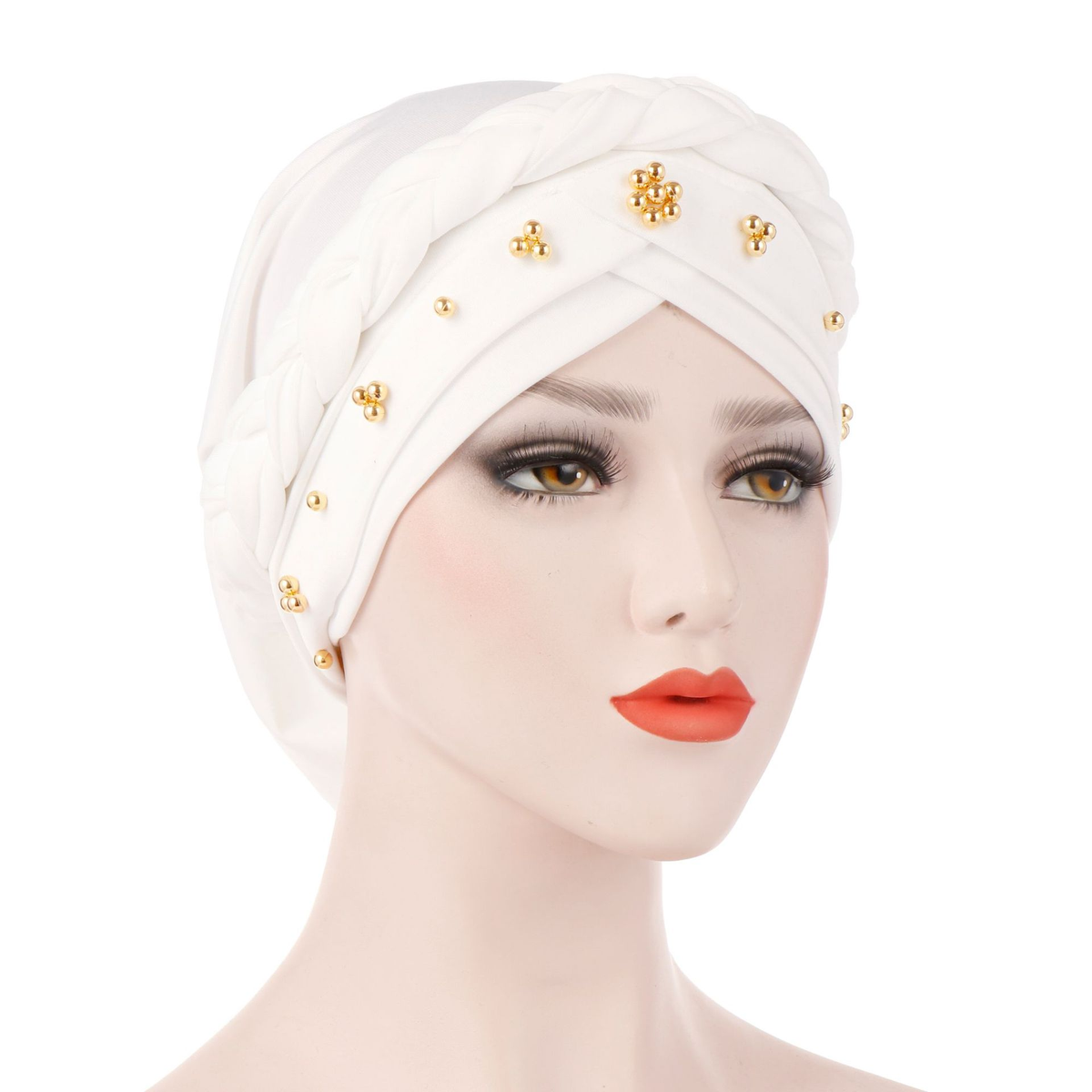 Wholesale Women Muslim Forehead Cross With Lace Elastic Stretch Turban Bonnet Hijab Inner Headscarf Bandana Undercap