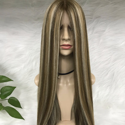 3"*5" NATURAL RAW HAIR LACE TOP JEWISH WIGS