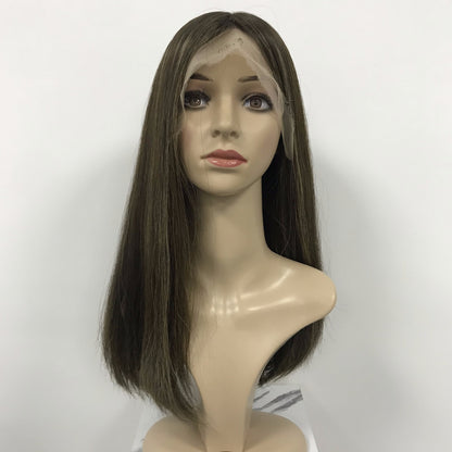 SILK CLOTH WITH LACE FRONT SILK TOP WIG