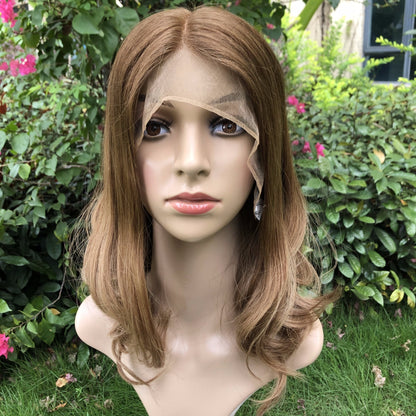 100% HUMAN HAIR SWISS LACE TOP JEWISH WIG