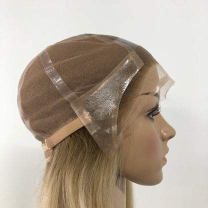 FULL HAND MADE MONO TOP  HUMAN HAIR MEDICAL WIG CAP