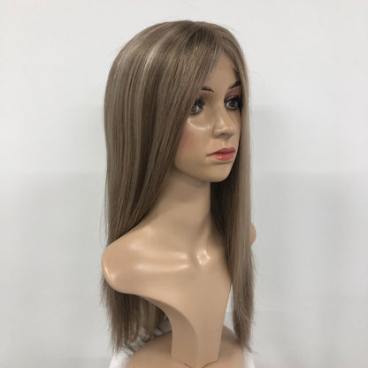 HIGHT QUALITY  HUMAN HAIR MONO TOP MEDICAL WIG | LACE FRON