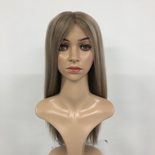 HIGHT QUALITY  HUMAN HAIR MONO TOP MEDICAL WIG  LACE FRON