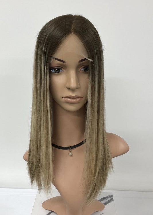 Seamless Lace Hair Topper Lightweight & Breathable Design, Secure Fit for Crown & Hairline Volume