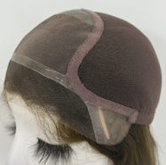 Mono Top Full Handmade Hard Lace Front Straight Human Hair Wigs For Women