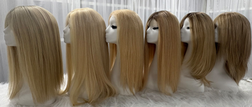 Mono Top Full Handmade Hard Lace Front Straight Human Hair Wigs For Women