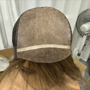 Mono Top Weft Back Hard Lace Front 18‘’ Human Hair Wigs For Women