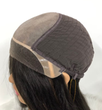 Mono Top Weft Back Soft Lace Front 20‘’ Long Straight Human Hair Wigs For Women