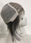 Mono Top Full Handmade Hard Lace Front 24'' Straight Human Hair Wigs For Women