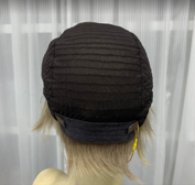 Mono Top Weft Back Hard Lace Front 18‘’ Straight Human Hair Wigs For Women